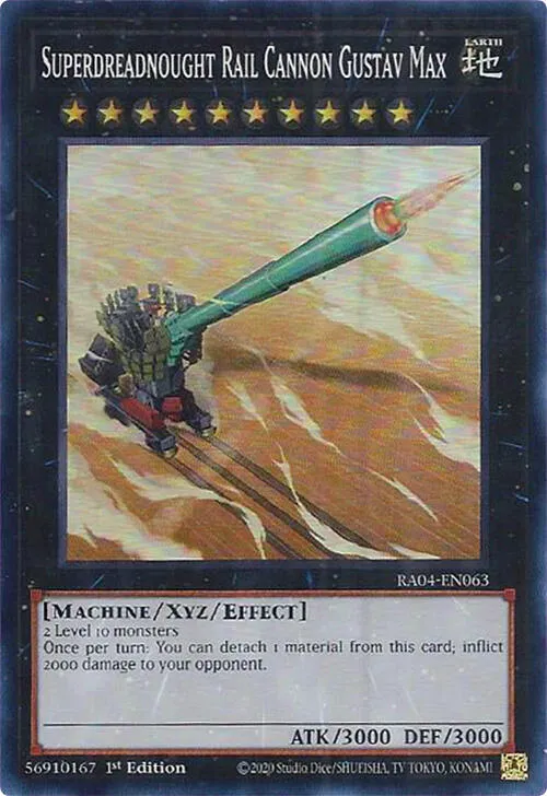 Superdreadnought Rail Cannon Gustav Max — Quarter Century Stampede — Yu-Gi-Oh!