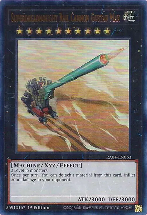 Superdreadnought Rail Cannon Gustav Max — Quarter Century Stampede — Yu-Gi-Oh!