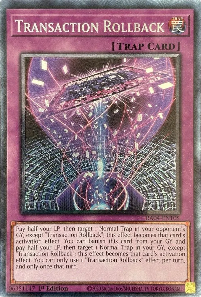 Transaction Rollback — Quarter Century Stampede — Yu-Gi-Oh!