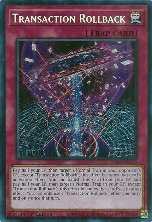 Transaction Rollback — Quarter Century Stampede — Yu-Gi-Oh!