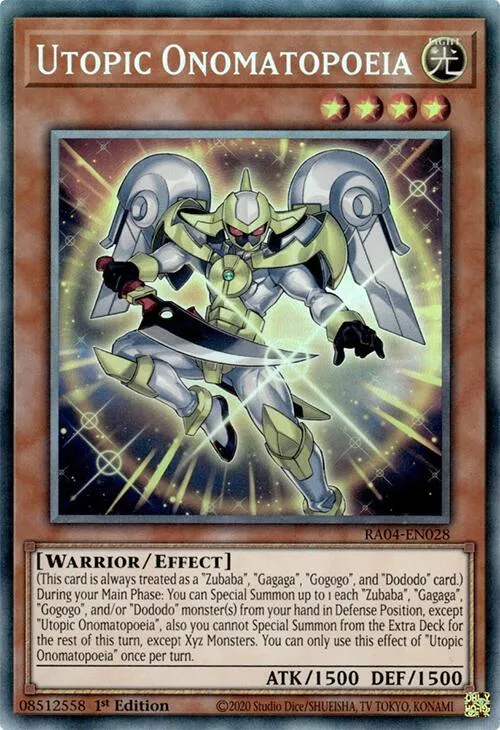 Onomatopée Utopique — Quarter Century Stampede — Yu-Gi-Oh!