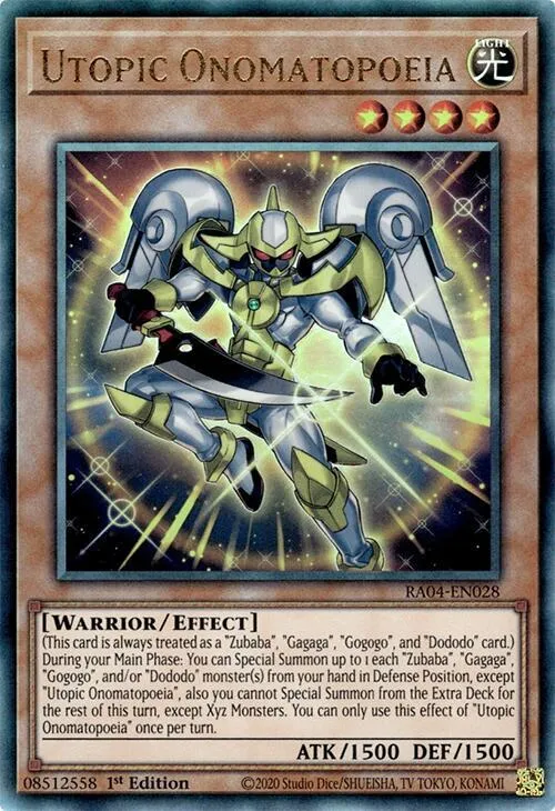 Utopic Onomatopoeia — Quarter Century Stampede — Yu-Gi-Oh!