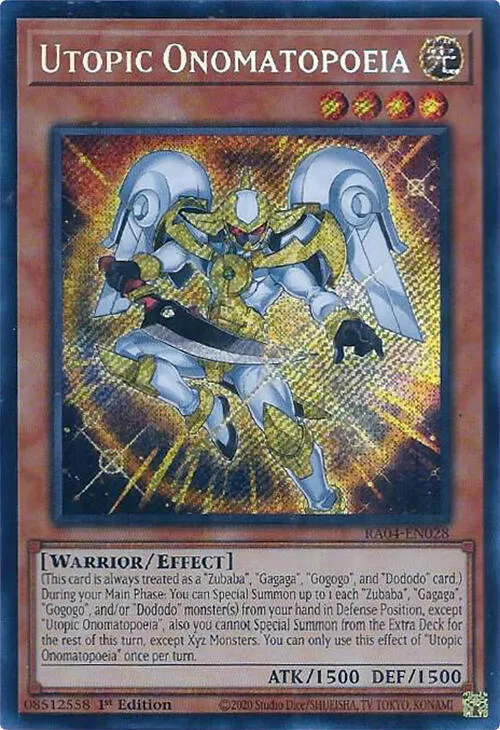 Utopic Onomatopoeia — Quarter Century Stampede — Yu-Gi-Oh!