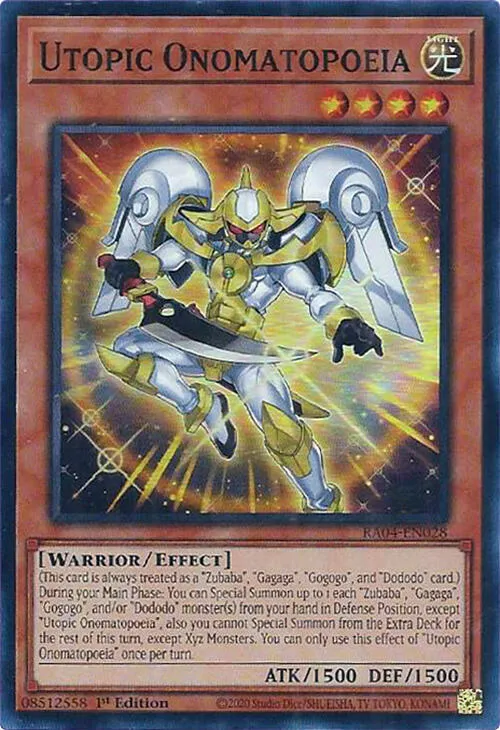 Utopic Onomatopoeia — Quarter Century Stampede — Yu-Gi-Oh!