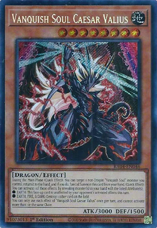 Vanquish Soul Caesar Valius — Quarter Century Stampede — Yu-Gi-Oh!