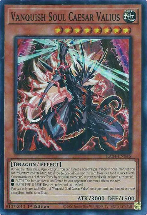 Vanquish Soul Caesar Valius — Quarter Century Stampede — Yu-Gi-Oh!