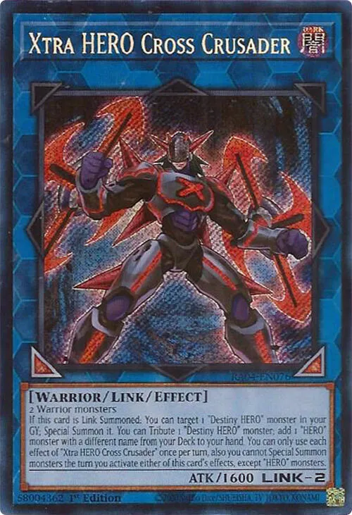 Xtra HERO Cross Crusader — Quarter Century Stampede — Yu-Gi-Oh!