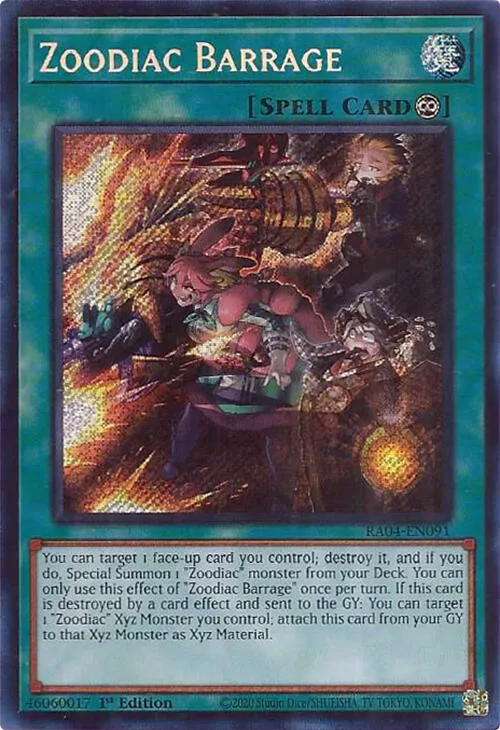 Barrage du Zoodiaque — Quarter Century Stampede — Yu-Gi-Oh!