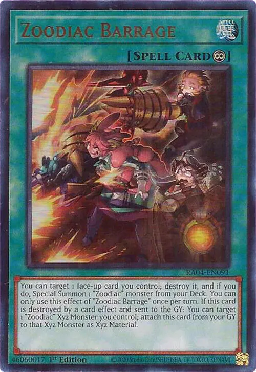 Zoodiac Barrage — Quarter Century Stampede — Yu-Gi-Oh!