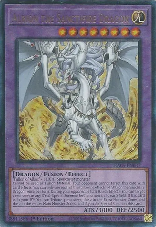 Albion the Sanctifire Dragon — Rarity Collection 5 — Yu-Gi-Oh!