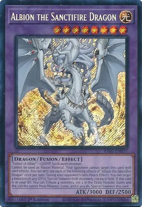 Albion the Sanctifire Dragon from Rarity Collection 5 - Yu-Gi-Oh!