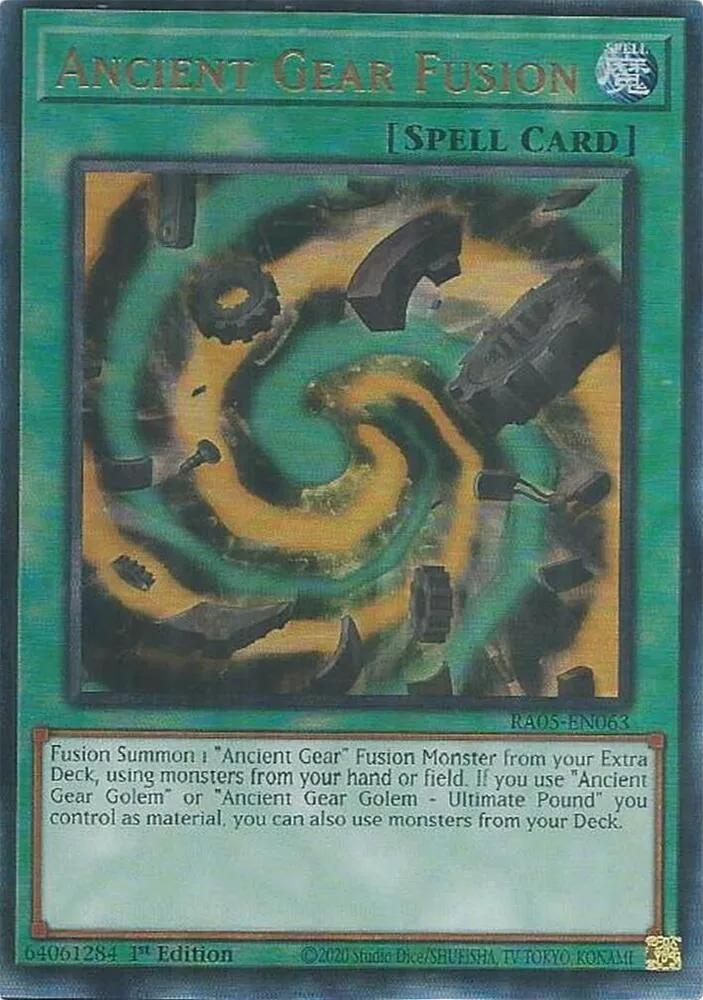 Ancient Gear Fusion — Rarity Collection 5 — Yu-Gi-Oh!