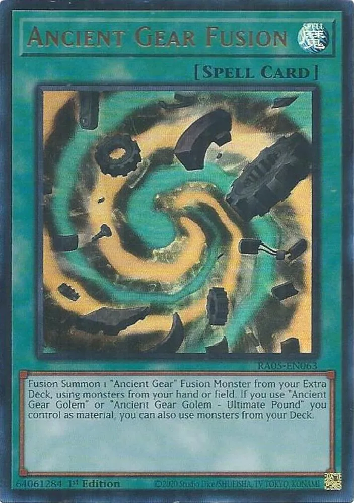 Ancient Gear Fusion — Rarity Collection 5 — Yu-Gi-Oh!