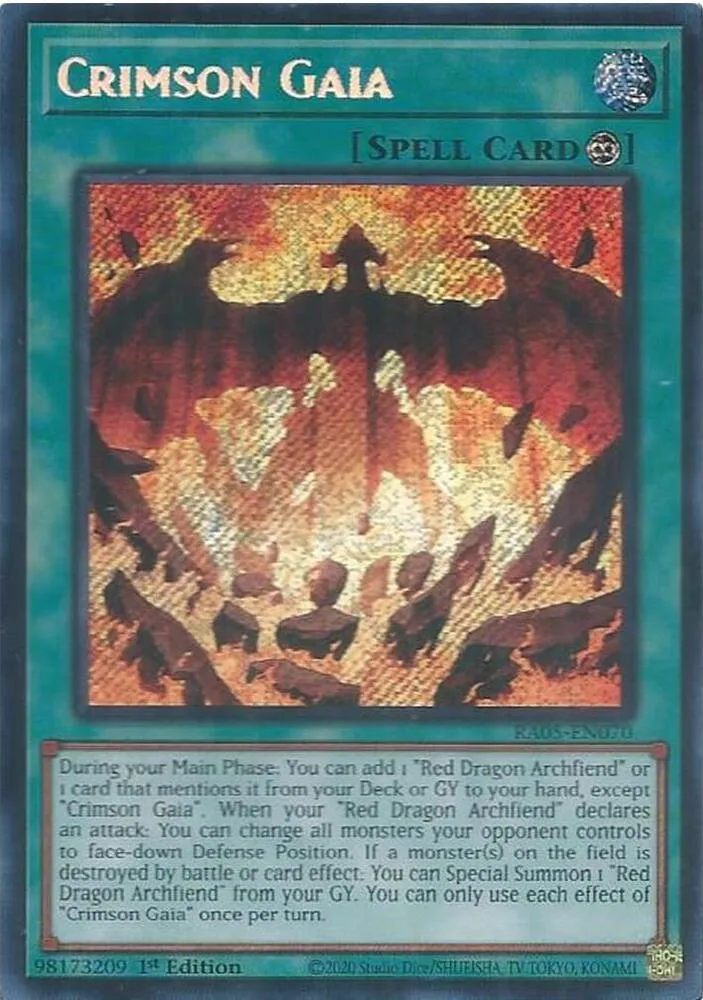Crimson Gaia — Rarity Collection 5 — Yu-Gi-Oh!