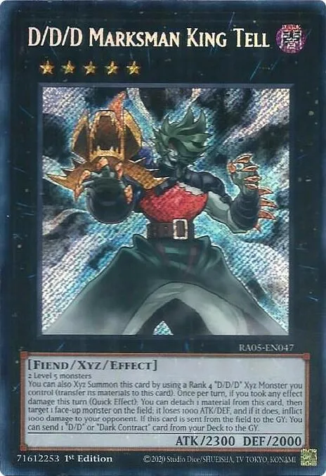 D/D/D Marksman King Tell — Rarity Collection 5 — Yu-Gi-Oh!