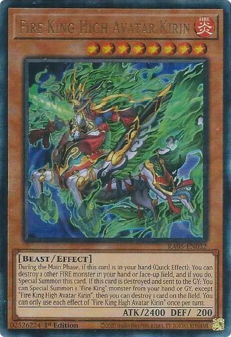 Fire King High Avatar Kirin — Rarity Collection 5 — Yu-Gi-Oh!