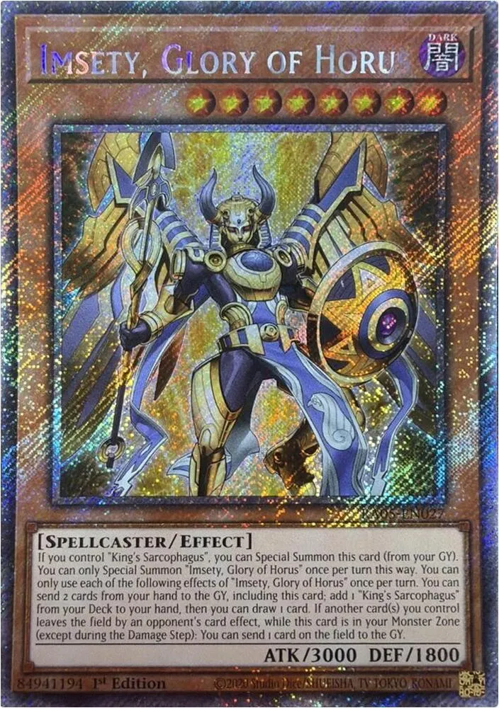 Imsety, Glory of Horus — Rarity Collection 5 — Yu-Gi-Oh!