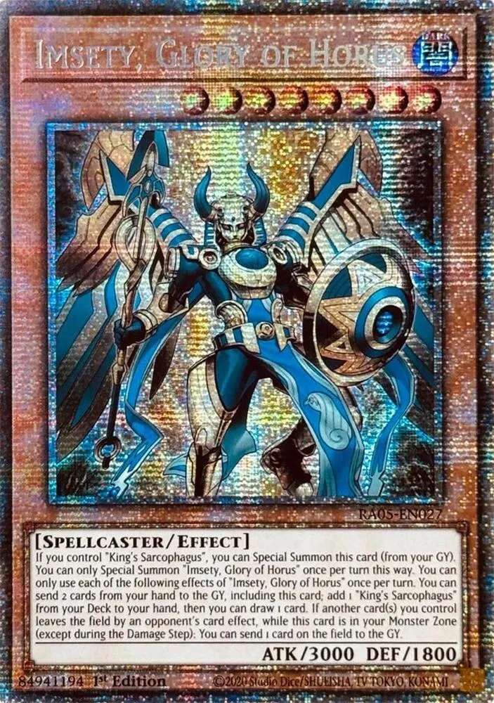 Imsety, Glory of Horus — Rarity Collection 5 — Yu-Gi-Oh!