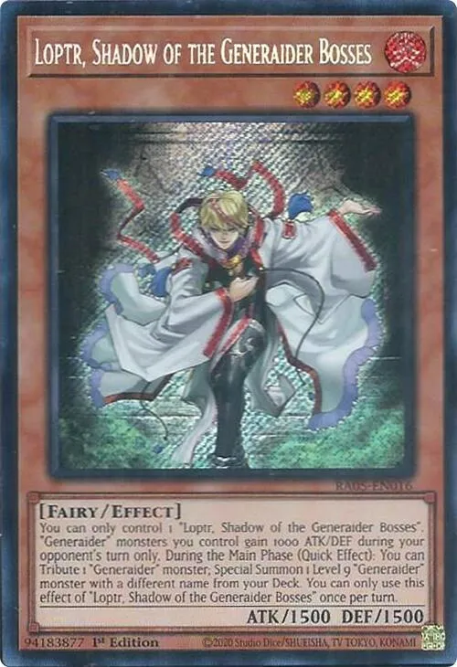 Loptr, Shadow of the Generaider Bosses — Rarity Collection 5 — Yu-Gi-Oh!