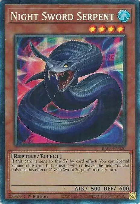 Night Sword Serpent — Rarity Collection 5 — Yu-Gi-Oh!