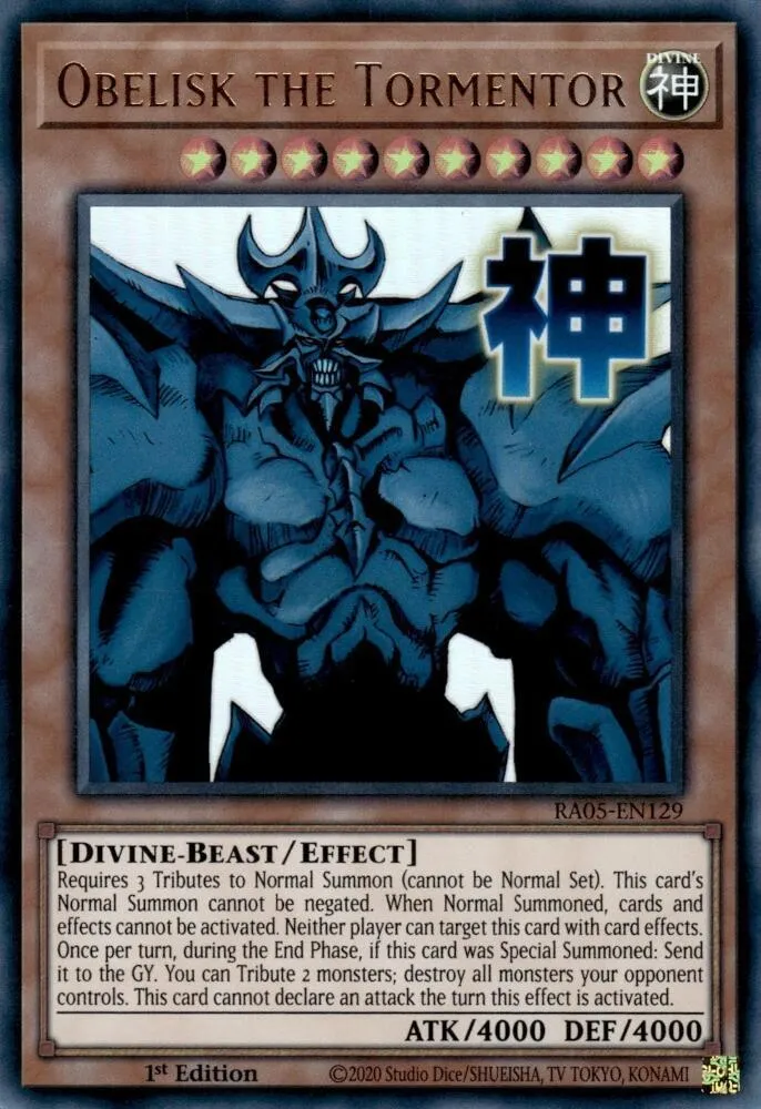 Obelisk the Tormentor — Rarity Collection 5 — Yu-Gi-Oh!