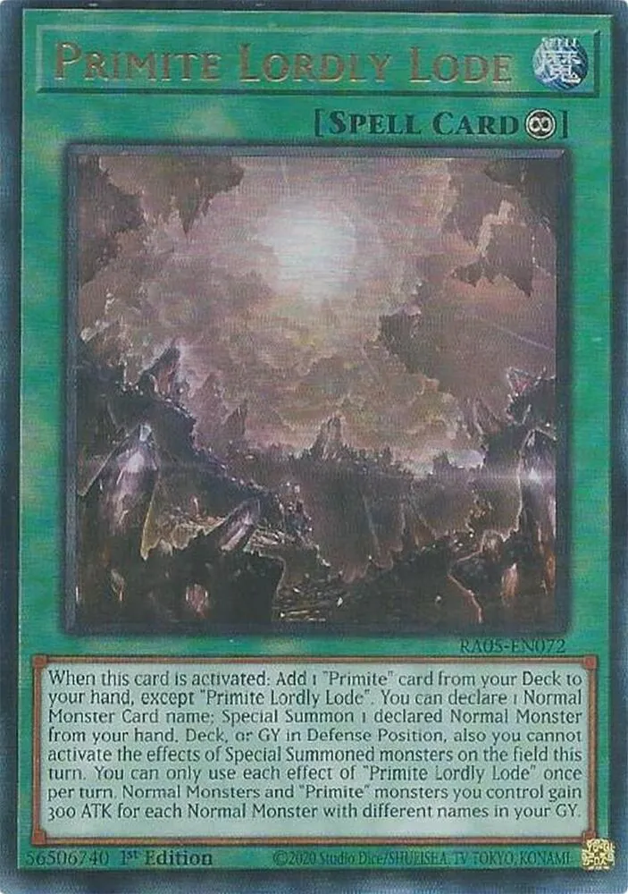 Primite Lordly Lode — Rarity Collection 5 — Yu-Gi-Oh!