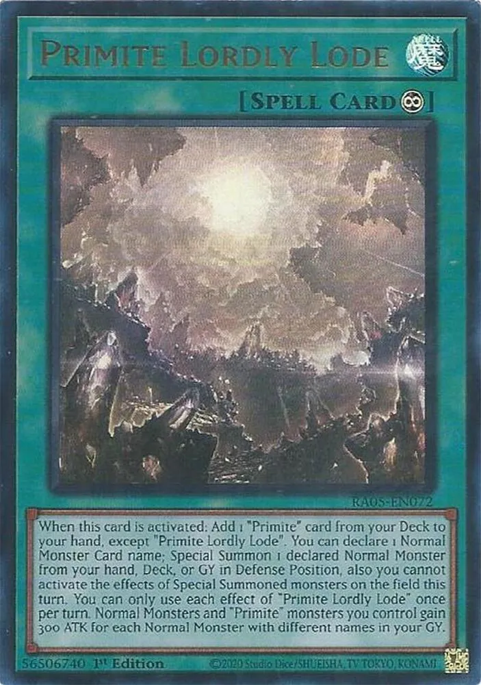 Primite Lordly Lode — Rarity Collection 5 — Yu-Gi-Oh!