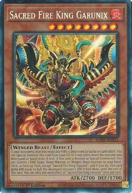 Sacred Fire King Garunix — Rarity Collection 5 — Yu-Gi-Oh!