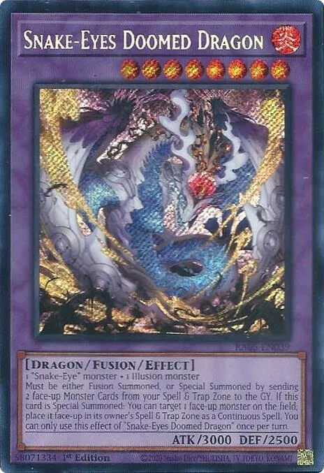 Snake-Eyes Doomed Dragon — Rarity Collection 5 — Yu-Gi-Oh!