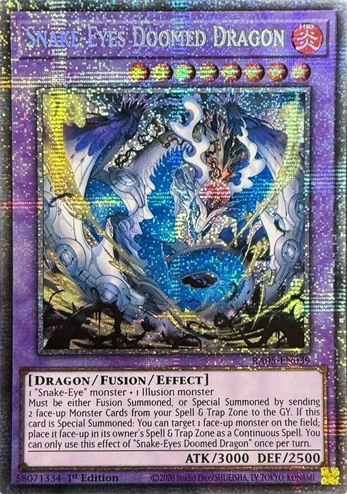 Snake-Eyes Doomed Dragon — Rarity Collection 5 — Yu-Gi-Oh!