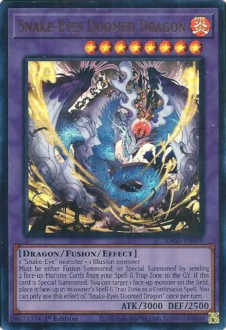 Snake-Eyes Doomed Dragon — Rarity Collection 5 — Yu-Gi-Oh!