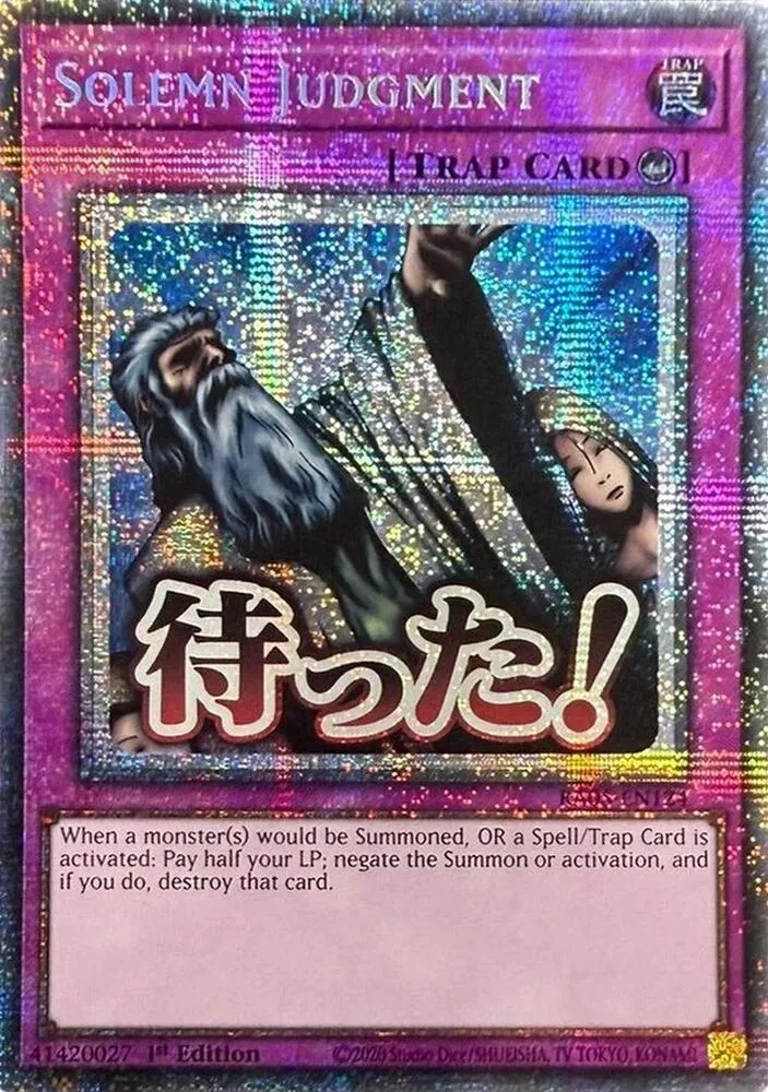 Solemn Judgment — Rarity Collection 5 — Yu-Gi-Oh!