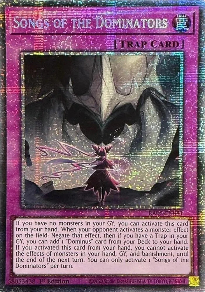 Songs of the Dominators — Rarity Collection 5 — Yu-Gi-Oh!