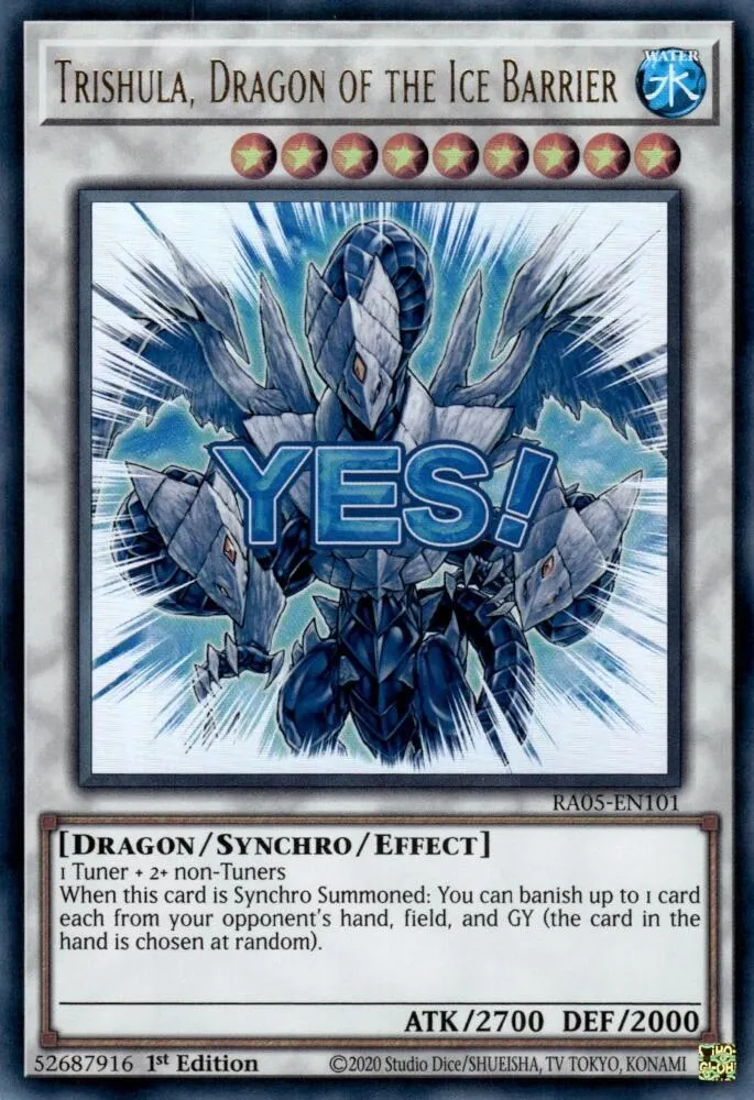 Trishula, Dragon de la Barrière de Glace — Rarity Collection 5 — Yu-Gi-Oh!