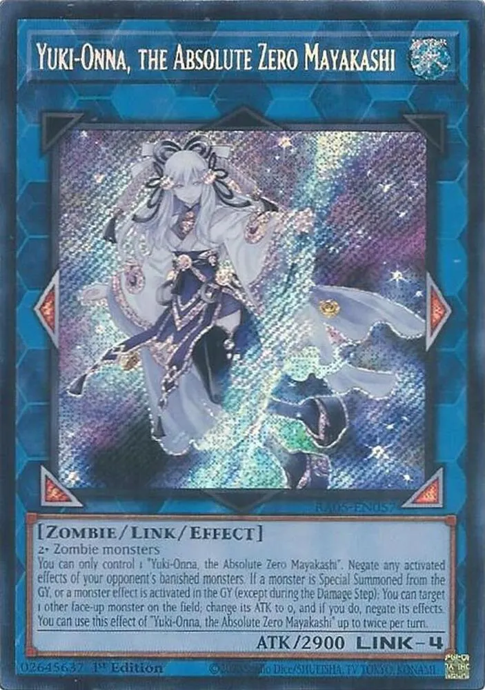 Yuki-Onna, Mayakashi du Zéro Absolu — Rarity Collection 5 — Yu-Gi-Oh!
