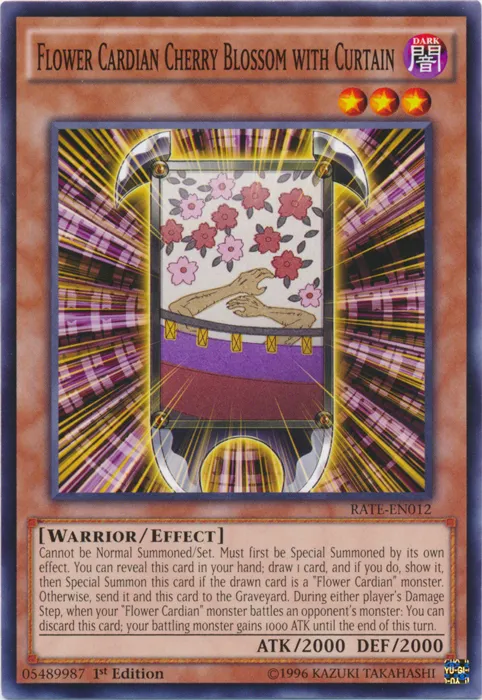 Fleur Cardian de Cerisier avec Rideau — Raging Tempest — Yu-Gi-Oh!