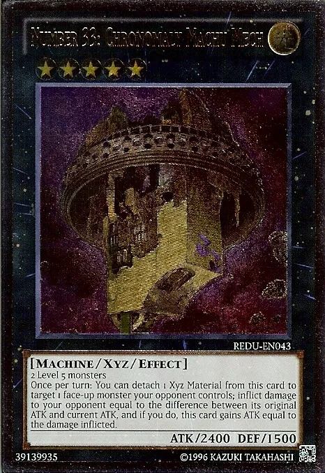 Number 33: Chronomaly Machu Mech — Return of the Duelist - Unlimited — Yu-Gi-Oh!