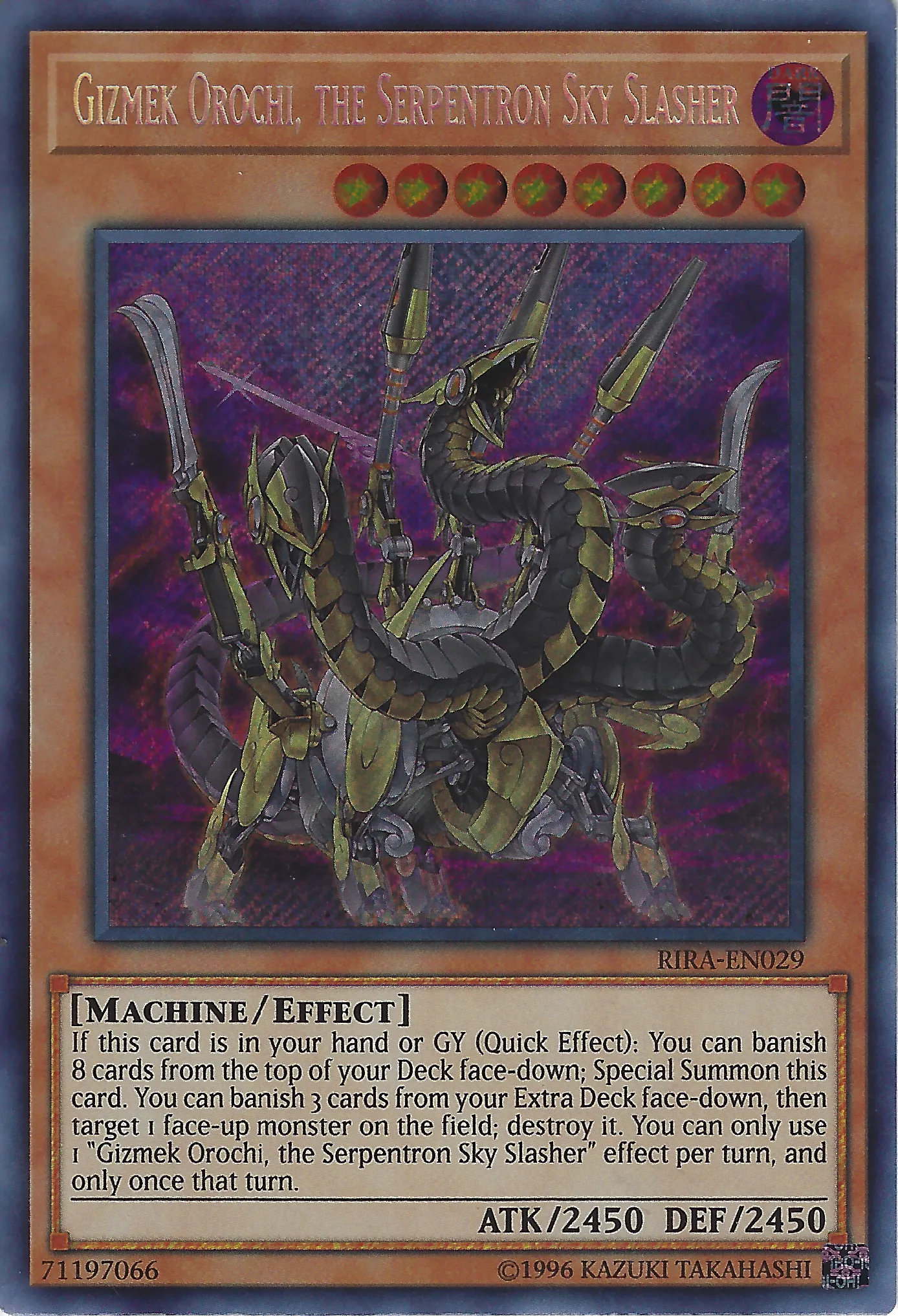Gizmek Orochi, the Serpentron Sky Slasher — Rising Rampage - Unlimited — Yu-Gi-Oh!