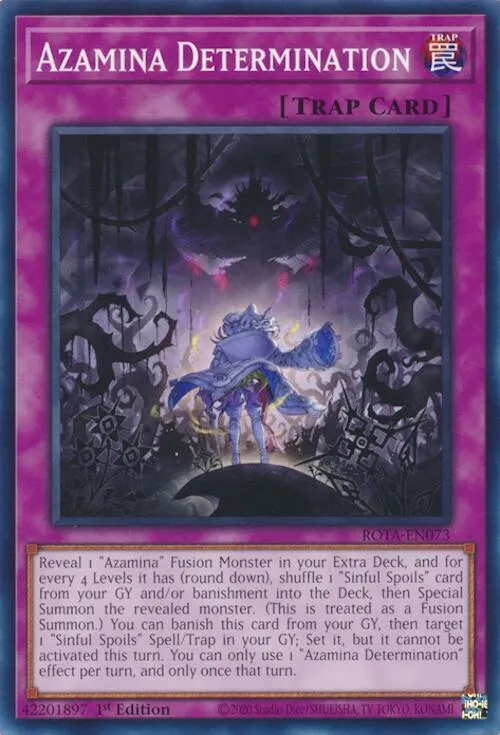 Détermination Azamina — Rage of the Abyss — Yu-Gi-Oh!