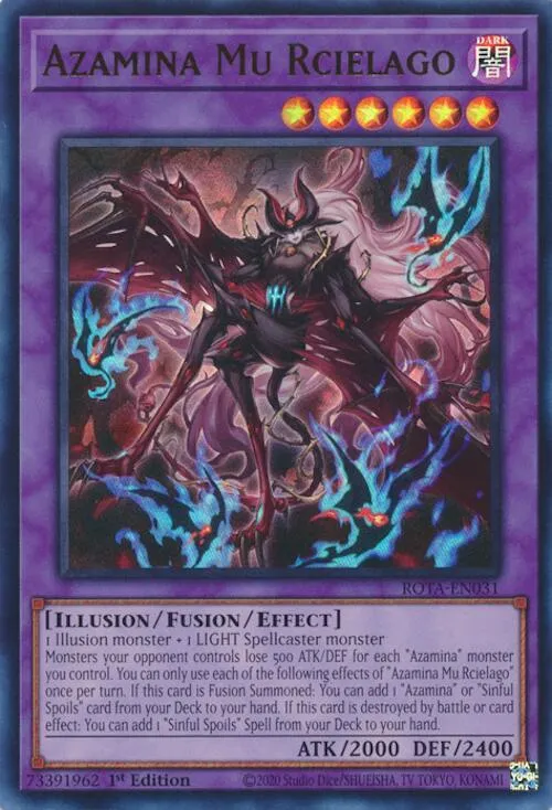 Azamina Mu Rcielago — Rage of the Abyss — Yu-Gi-Oh!