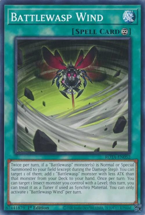 Vent de Guêpe de Bataille — Rage of the Abyss — Yu-Gi-Oh!