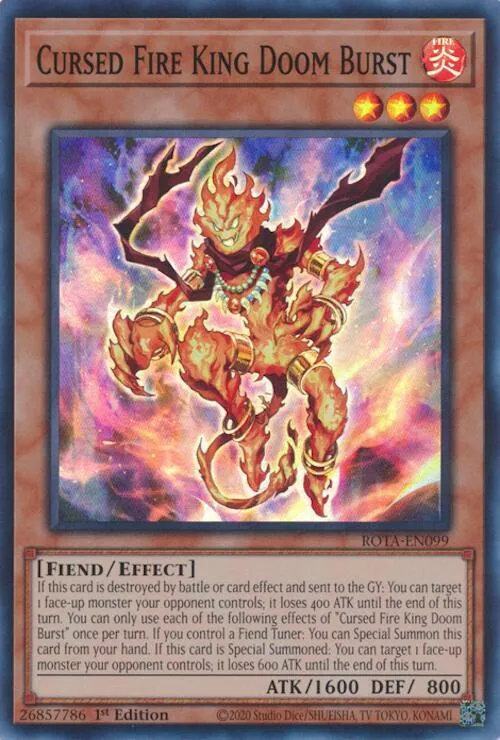 Le Roi du Feu Maudit Burst Cursed — Rage of the Abyss — Yu-Gi-Oh!