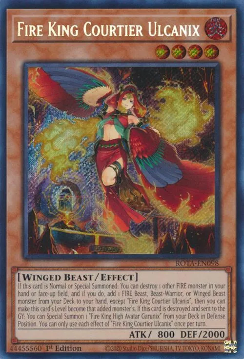 Fire King Courtier Ulcanix — Rage of the Abyss — Yu-Gi-Oh!