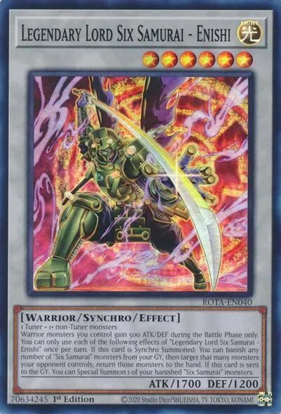 Legendary Lord Six Samurai - Enishi — Rage of the Abyss — Yu-Gi-Oh!
