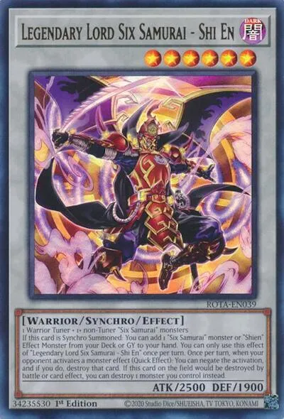 Legendary Lord Six Samurai - Shi En — Rage of the Abyss — Yu-Gi-Oh!