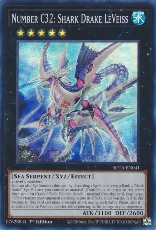 Numéro C32 : Requin Drakonien LéVeiss — Rage of the Abyss — Yu-Gi-Oh!
