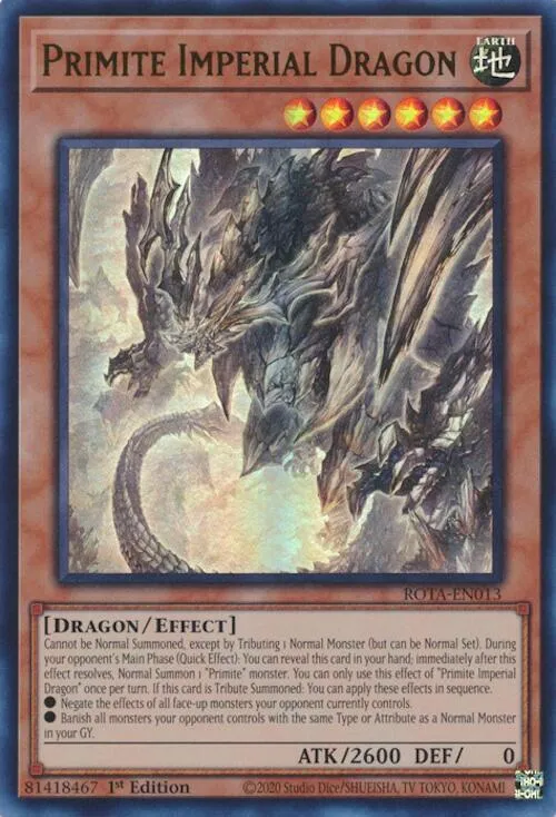 Primite Imperial Dragon — Rage of the Abyss — Yu-Gi-Oh!