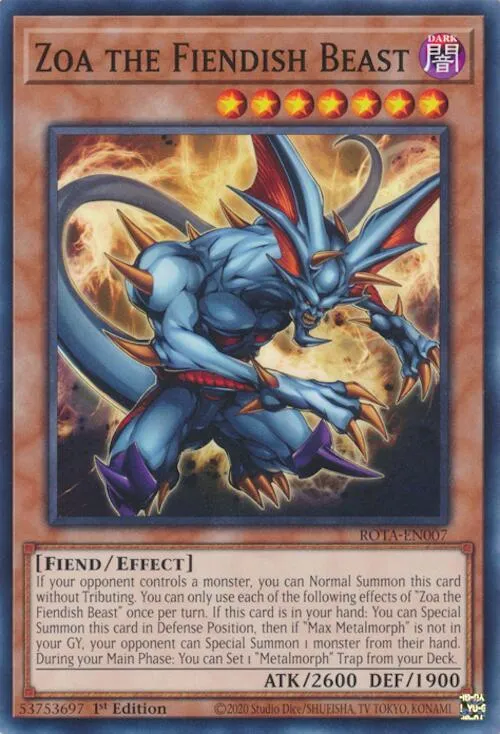 Zoa la Bête Démoniaque — Rage of the Abyss — Yu-Gi-Oh!