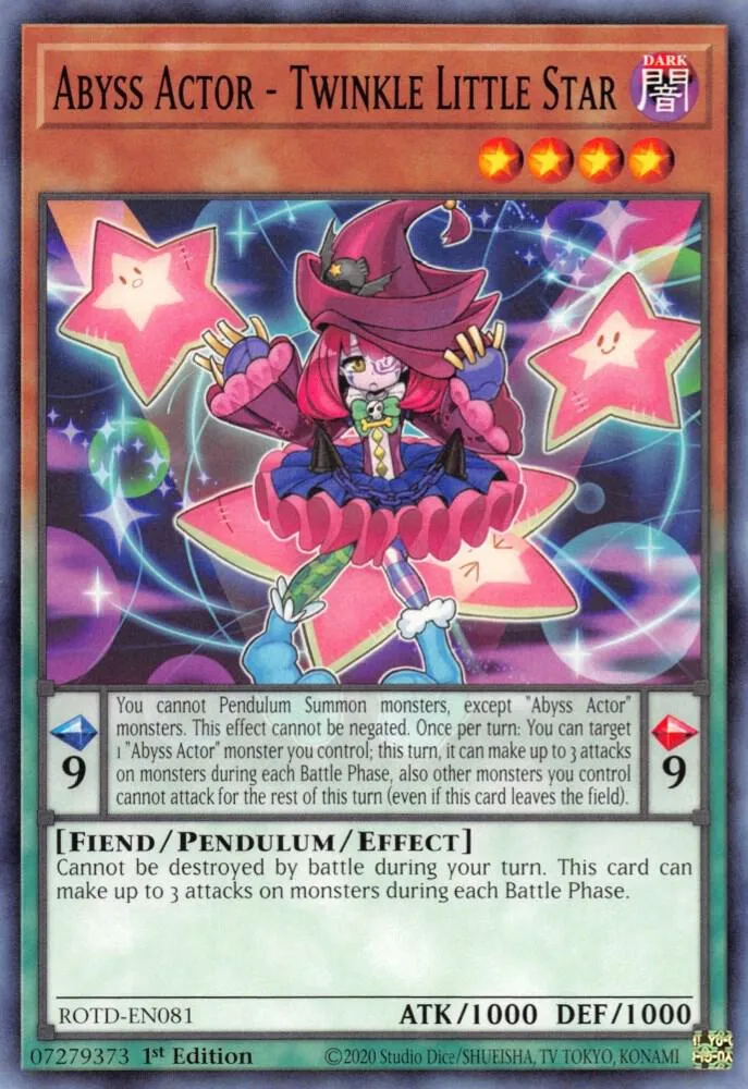 Acteur des Abysses - Petite Étoile Brillante — Rise of the Duelist — Yu-Gi-Oh!