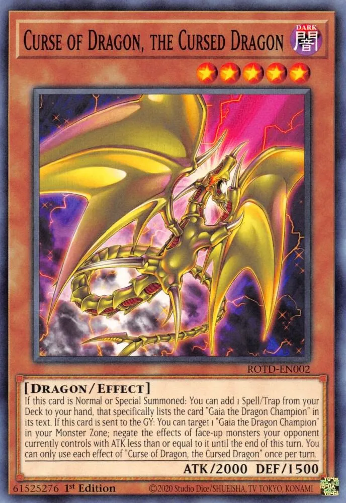 Malédiction du Dragon, le Dragon Maudit — Rise of the Duelist — Yu-Gi-Oh!